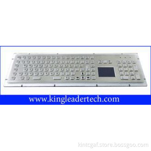 IP65 rugged Industrial metal keyboard with touch pad, funct